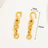 Banho de Ouro Real 18K Corrente de Extensão Estilo Chinês Ouro Antigo Gotejamento de Óleo Corrente de Conexão para Pulseira Colar Acessórios DIY Acessórios