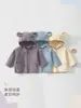 Sudaderas de otoño e invierno para bebés niños y niñas, chaquetas con capucha de forro polar elegantes para niños, ropa de bebé para uso en exteriores
