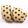 Cinta de sarga de puntos de onda pequeña, material para pinza de accesorios para el cabello DIY, lazo, flores para hornear, embalaje, cinta floral decorativa