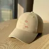 Gorra de Béisbol de Ala Ancha Bordada con Letras de Alta Calidad Estilo Coreano para Mujer, Gorra Casual Versátil con Protección Solar