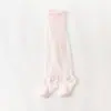 Calcetines de Verano Finos Calados hasta la Rodilla para Bebé con Encaje en el Dobladillo Suelto Malla de Fibra de Vidrio Calcetines Anti-Mosquitos para Bebé Niño Pequeño