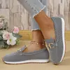Zapatos de mujer talla grande transfronterizos de Amazon 2025 nuevo modelo zapatillas para todas las estaciones de corte bajo de moda para mujer talla 43