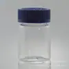 Botella Transparente PET de 60ml Tableta Cápsula Alimento Saludable Caramelo Tableta 37 Dientes Polvo Sólido Botella Plástica Vacía