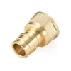 Conector Recto de Latón para Tubería de Fácil Conexión, Conector con Rosca Hembra, Conector de Cola para Manguera de 16 mm, Adecuado para Sistema de Calefacción por Suelo Radiante de Agua