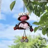 Nuevo modelo de robot rana colgante de muñeca de cáscara de fruta, producto terminado hecho a mano creativo, accesorio de llavero de campanilla de viento de cáscara de fruta de planta
