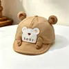 Gorra para hombres, mujeres, niños, gorra de pico de pato, visera suave, osito lindo, primavera y otoño, gorra de béisbol para protección solar infantil, linda