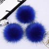 Bola de Piel Sintética de Zorro de 8-12 cm Punto Venta al por Mayor DIY Sombrero Accesorios de Ropa Colgante de Bola de Piel Accesorios para Llavero