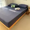 Protetor de colchão A-level Sam mesmo estilo seda gelada sensação natural de frescor peça única verão Jinan pequena pele fresca conjunto de capa de cama conjunto de três peças 3