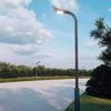 7 M 8 M 10 exterior impermeable Proyecto comunitario cuadrado poste alto lámpara de paisaje farola solar brazos altos y bajos 6 m