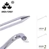 Clavo de Tierra de Aluminio para Tienda de Campaña Clavo de Tierra de Aleación de Aluminio Clavo de Tierra para Tienda de Campaña Clavo de Tierra Redondo Signo de Interrogación Accesorios para Tienda de Campaña Clavo de Aluminio de Aviación 7001