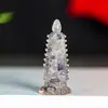 "Ornaments da Torre Wenchang de Cristal Natural Preenchidos com Resina" Mesa Estudo Resina Cristal Torre Wenchang