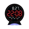 Nuevo Reloj Electrónico Despertador LED Reloj Multifunción Reloj con Segundero Móvil Reloj Electrónico de Mesita de Noche con Luz Nocturna 6680