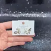 Brincos Fofos de Gato e Cachorro para Outono e Inverno para Mulheres Agulha de Prata S925 Moda Versátil Galvanoplastia Ecológica Acessórios Atacado Yiwu