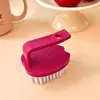 Cepillo lavador de verduras, cepillo para tabla de cortar de cerdas duras, cepillo específico para limón de cocina, cepillo para frutas, cepillo para verduras de cerdas suaves, cepillo para alimentos