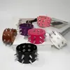 Pulseiras Punk de Estilo Transfronteiriço Europeu e Americano, Pulseiras de Couro Exageradas Não Convencionais, Rebites Pontiagudos Afunilados, Joias de Estilo Gótico Escuro