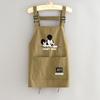 Delantal Sencillo Resistente al Agua para Cocina, Uso Doméstico, Diseño de Dibujos Animados, Logo Impreso, Catering, Trabajo, Ropa de Trabajo Ligera