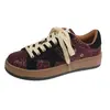 Zapatos Sucios con Lentejuelas de Estrella para Mujer 2025 Otoño Retro Zapatos de Entrenamiento Moral Versátiles Casuales Tenis Casuales Brillantes para Mujer