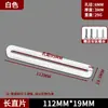 Suporte de Ângulo Espesso de Aço Inoxidável com Furo Longo Ajustável Cabeça Dupla Móvel Fixador Conector de Ângulo Reto 90 Graus Suporte de Placa Reta em Forma de L