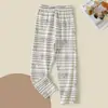 Calça de Outono Infantil 100% Algodão Lycra Calça de Casa Meninos e Meninas Tamanho Médio e Grande Pijama Infantil Cueca Calça de Outono Infantil Bebê 0-12