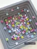 Mini Flor Colorida de Cinco Pétalas Joias para Nail Art Tamanho Misto Flor Ovo Estéreo Resina Diamante para Unha Decoração Atacado
