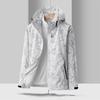 Chaqueta Cortavientos Desmontable de Tres en Uno con Camuflaje de Hoja de Arce para Mujer, Ropa de Montañismo para Hombre con Impresión de Logo Personalizado