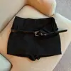 Falda Mini Gris de Verano 2026 Estilo Picante para Mujer de Tiro Alto con Diseño Adelgazante Falda Antiexposición Falda Línea A que se Ajusta a la Cadera Falda de Traje