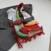 Bolso de Hombro Tejido Casual de Moda Tendencia Nueva Estilo Perezoso para Mujer Bolso Tote Versátil