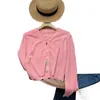 Toma Real de Juguetona Chica de Otoño Adelgazante Colorido Botón Tejido de Algodón Top Delgado Cárdigan Chaqueta de Moda para Mujer
