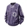 Sudadera Pesada de Manga Larga para Otoño e Invierno, Talla Grande, Cuello Redondo, Diseño de Letras Estampadas Completas para Hombre, Top para Hombre, Aliexpress
