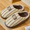 Pantuflas de Algodón para Mujer, Nuevo Modelo Invierno 2026, Pantuflas de Felpa Cálidas para Interior en Casa para Hombre, Uso Doméstico para Hombre en Otoño e Invierno