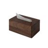 Nogal Negro Comedor Sala de Estar Oficina Almacenamiento Caja de Pañuelos Estilo Chino Nuevo Caja de Pañuelos de Madera Maciza Tipo de Succión Magnética