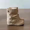 Botas Retrô Francesas Versáteis de Solado Grosso Femininas 2026 Novidade de Outono Para Pessoas Baixas Aumentadoras de Altura Emagrecedoras para Calças Botas de Cano Curto Birkenstock