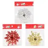 Nuevos Adornos de Copo de Nieve para Árbol de Navidad 10cm Set de 3 piezas Copos de Nieve Navideños Copos de Nieve de Plástico Accesorios de Decoración Festiva