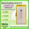 1260110 bateria de lítio de polímero 10000mAh grande capacidade 3.7 lâmpada lanterna digital 606090 fechadura inteligente
