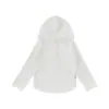 Sudadera con Capucha para Niñas Wulibu Verano Nuevo Estilo Protección Solar Camisa de Aire Acondicionado Transpirable Encaje Casual Versátil Top