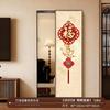Espejo Decorativo Pintado con el Carácter "Fu" para la Sala de Estar, Estilo Chino Nuevo, Montado en Pared, Espejo de Tocador Oculto de Empujar y Tirar, Espejo de Vestidor para la Entrada