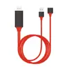 Para celular Android tipo c para tela hdmi linha Universal USB fêmea com linha de tela com tela vermelha