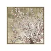 Pintura Decorativa Yinghao Pintada à Mão com uma Atmosfera de Planta de Luxo Leve, Pintura a Óleo Texturizada 3D para Entrada de Pousada e Arte de Parede de Hotel