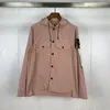 Jaqueta de Trabalho Patchwork com Capuz e Cordão de Bolso Múltiplos Estilo Novo Cross-Border Stone para Homens e Mulheres, 1 Peça Dropshipping Algodão
