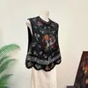 Chaleco de jacquard bordado pesado estilo chino nuevo Zhi Li, chaleco de estilo étnico con cuello alto, chaleco modelo nuevo otoño 2026