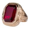 Anillo Popular Transfronterizo en Stock del Fabricante, Estilo Simple Europeo y Americano, Incrustado con Zirconia de Piedra Grande, Anillo de Negocios para Hombre, Diamante