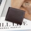 Explosiones Transfronterizas Cuero Encerado al Aceite Billetera para Hombre Cuero Superior Billetera Doble RFID Clip Dorado Porta Tarjetas Multitarjeta
