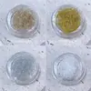 Nuevo arte de uñas estilo japonés hilo dorado y plateado, hilo fino con purpurina, malla de hilo multicolor versátil, material de hilo dorado y plateado de 14 colores