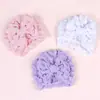 Gorro Fetal para Comercio Exterior de Bebé Color Sólido Tela de Burbujas Lazo Grande Gorro Indio Protegiendo la Fontanela Suéter para Bebé 6 Colores