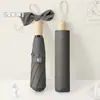 Paraguas de Estilo Minimalista para Hombres y Mujeres, Doble Uso para Sol y Lluvia, Paraguas Manual, Paraguas Compacto Portátil para el Sol, Paraguas de Protección Solar, Publicidad Personalizable