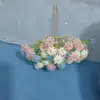 Acessório de Cabelo para Jantar de Liu Yifei com Flores Artificiais de Mosquitinho Grampo de Cabelo Castelo Princesa Vestido Estilo Pintura a Óleo Acessório de Cabeça
