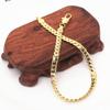 Suministro de fábrica de joyería DIY, joyería japonesa y coreana, venta caliente, boutique de moda, pulsera lateral de 5 m chapada en oro de 18 quilates, venta al por mayor directa