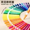 Bolsa de Almacenamiento Especial para Marcadores Acrílicos de Punta Suave para Bolsas de Tela, Gran Capacidad, No Transparente, Apilable, 84 Colores, Marcadores para Pintar