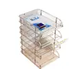 Estante organizador de escritorio, caja de almacenamiento en capas para archivos y libros de oficina, estante organizador de clasificación por materias para estudiantes