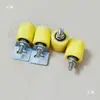 Rueda de Prensatelas de Correa Borde de Falda Accesorios para Máquina de Trepar Rodillo de Soporte de Correa de Polipasto Accesorios Rodillo de Polipasto de Transportador